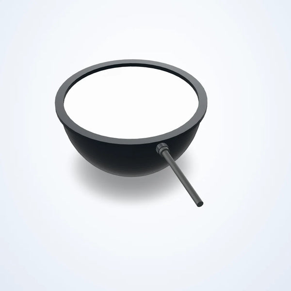 Ø198 mm dome light, Ø138 mm emitting area