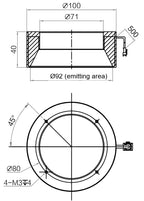LS-DOM-0105 dimensions (mm)