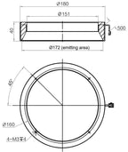 LS-DOM-0106 dimensions (mm)