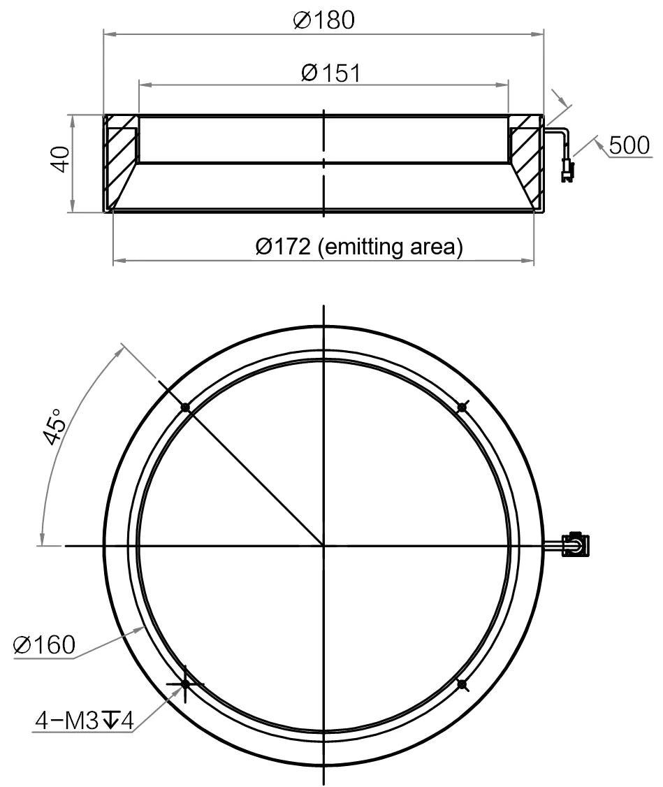 LS-DOM-0106 dimensions (mm)