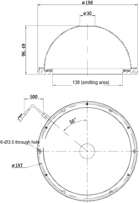 LS-DOM-0111 dimensions (mm)