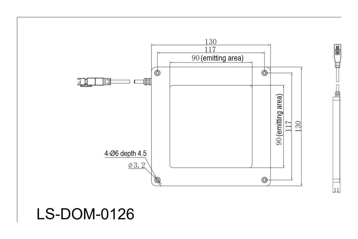 LS-DOM-0126 dimensions (mm)