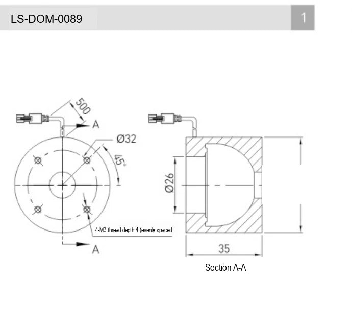LS-DOM-0089 dimensions (mm)