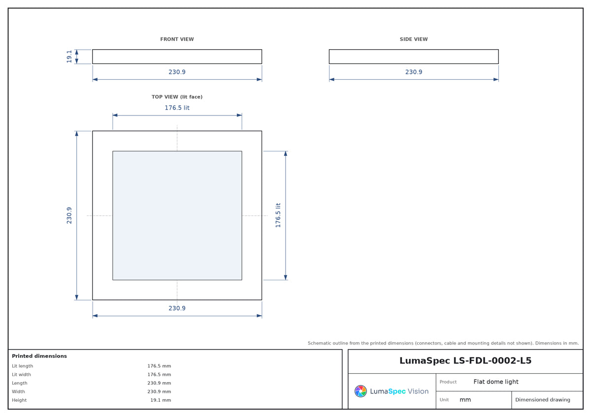 LS-FDL-0002-L5 dimensions (mm)