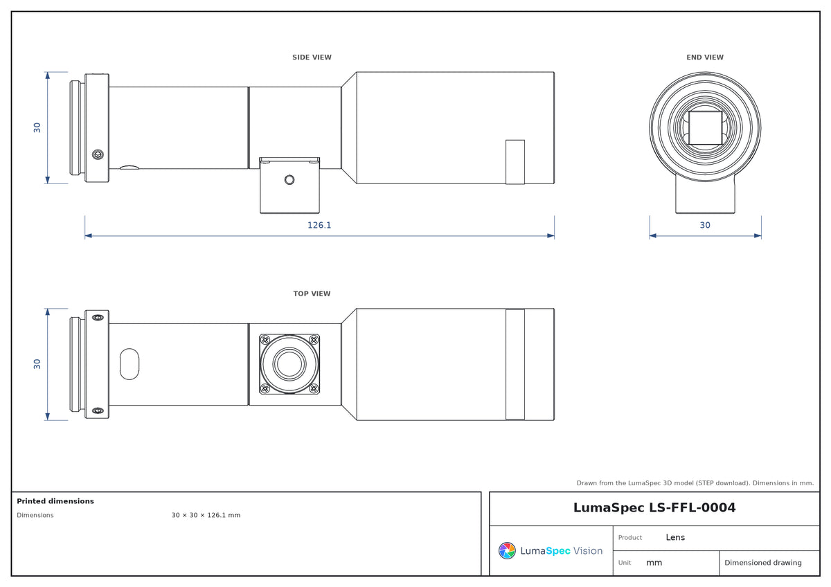 LS-FFL-0004 dimensions (mm)