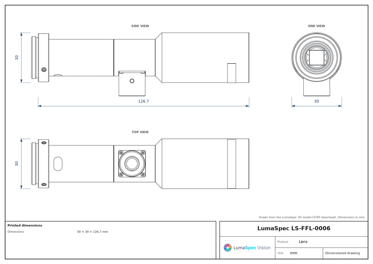 LS-FFL-0006 dimensions (mm)