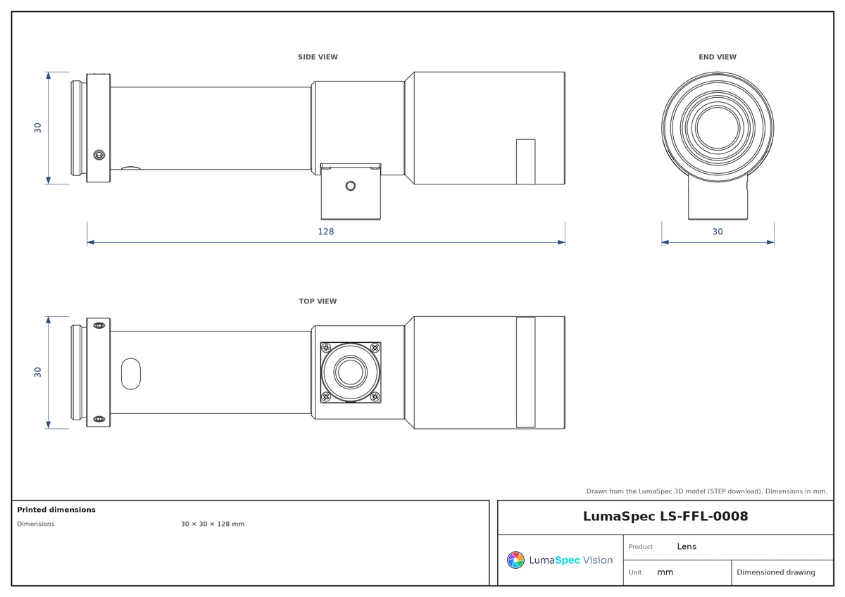LS-FFL-0008 dimensions (mm)