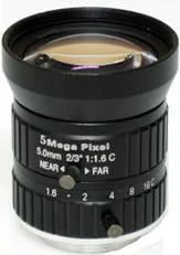 5 mm, 1/1.7", 5 MP, C-mount Machine Vision Lens, 5.0 MP (LS-FFL-0519)