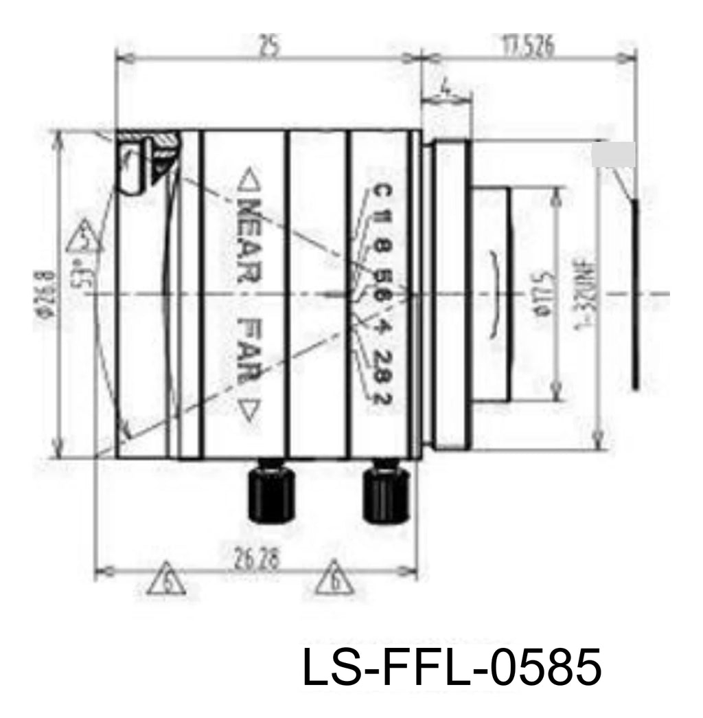 LS-FFL-0585 dimensions (mm)