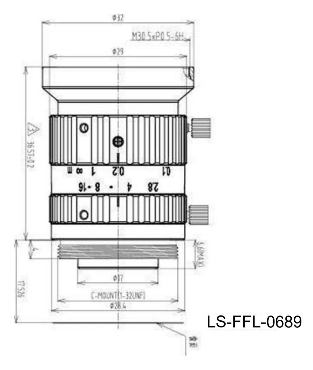 LS-FFL-0689 dimensions (mm)
