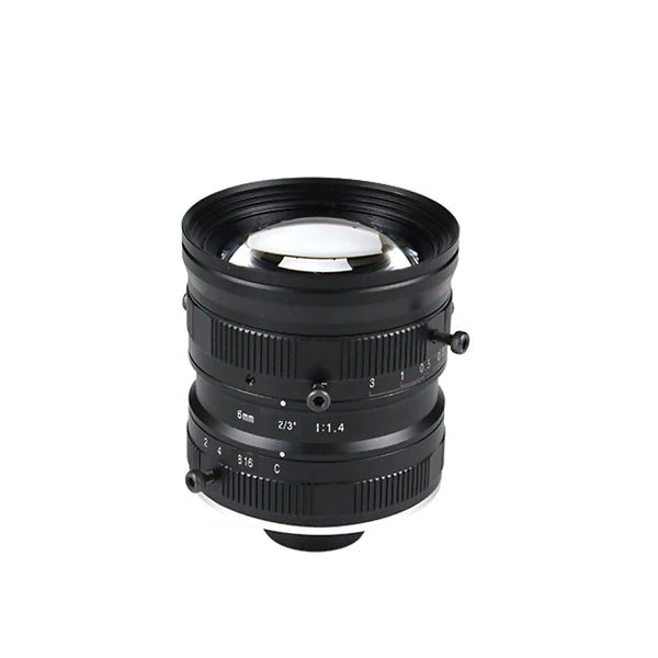 FA fixed focal lens, 6 mm, 2/3", C/CS-mount