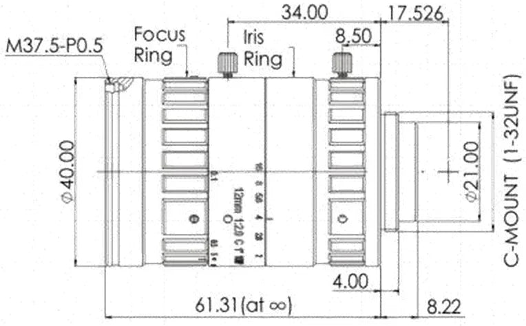 LS-FFL-1153 dimensions (mm)