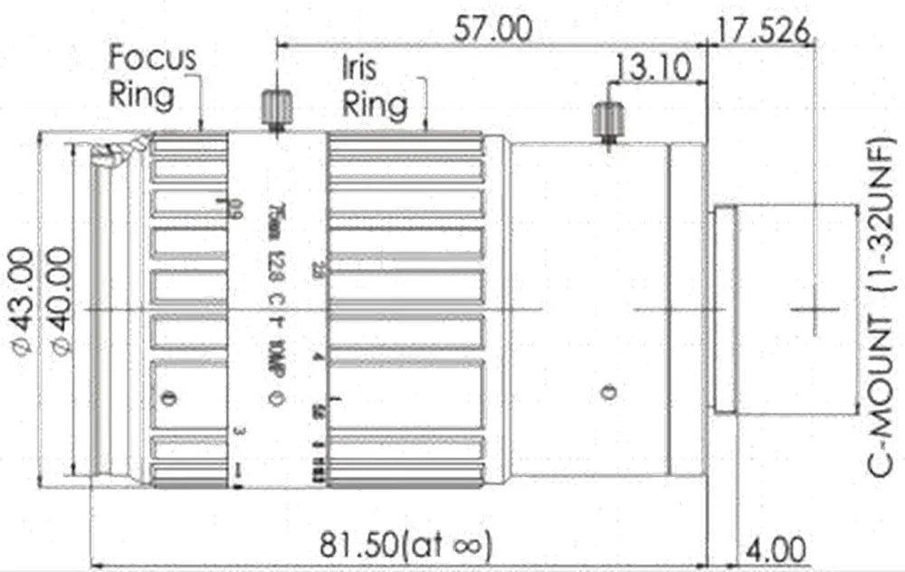 LS-FFL-1160 dimensions (mm)
