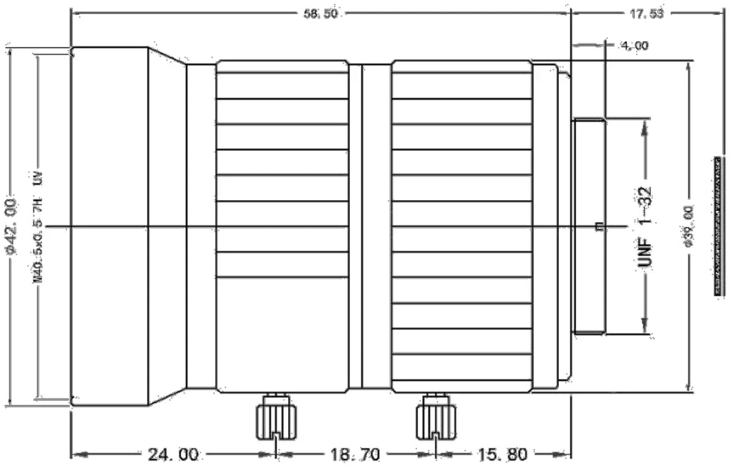 LS-FFL-1161 dimensions (mm)