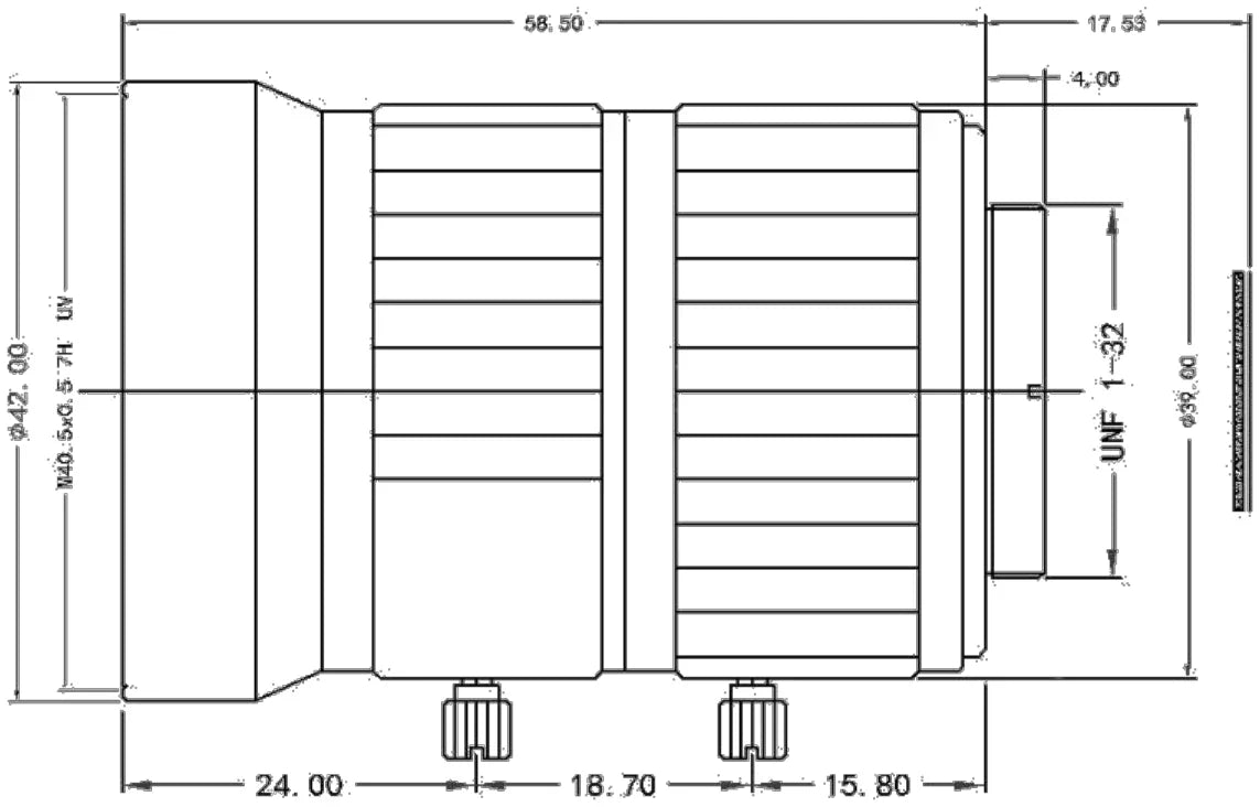 LS-FFL-1161 dimensions (mm)