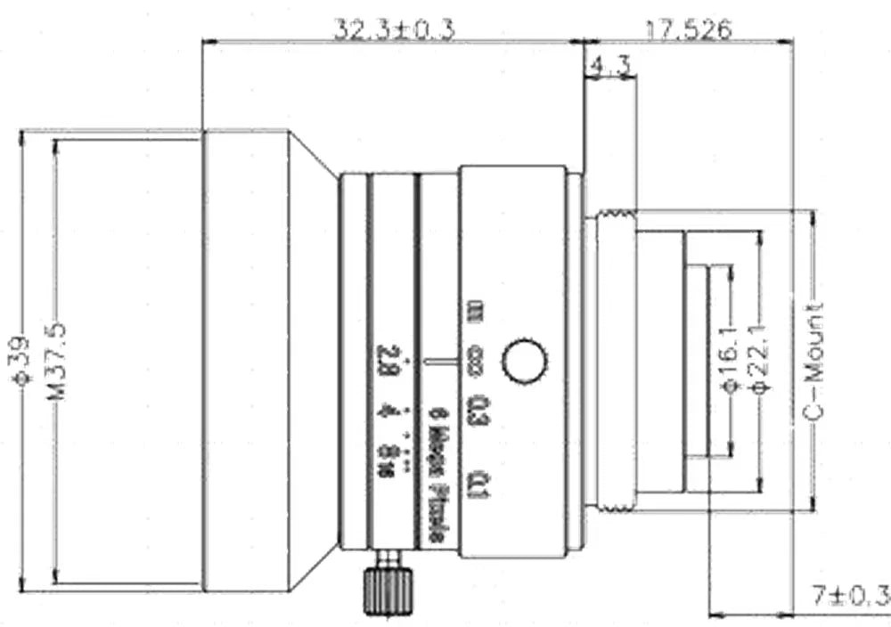LS-FFL-1163 dimensions (mm)