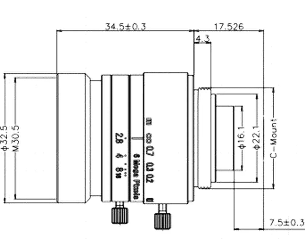 LS-FFL-1164 dimensions (mm)