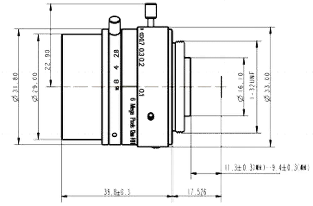 LS-FFL-1165 dimensions (mm)