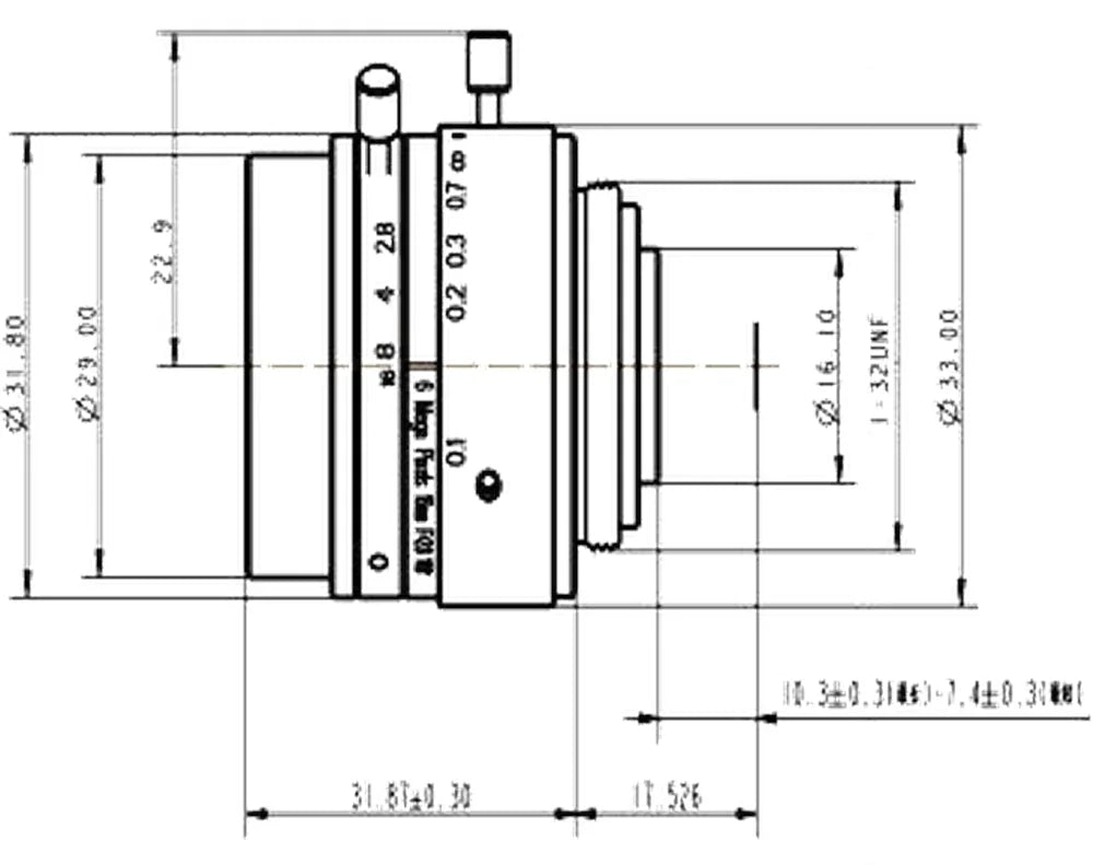 LS-FFL-1167 dimensions (mm)