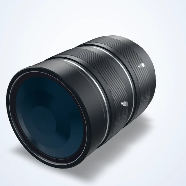 25 mm fixed focal length lens, 65 MP, M58, BFL 11.48 mm, WD 100 mm to infinity