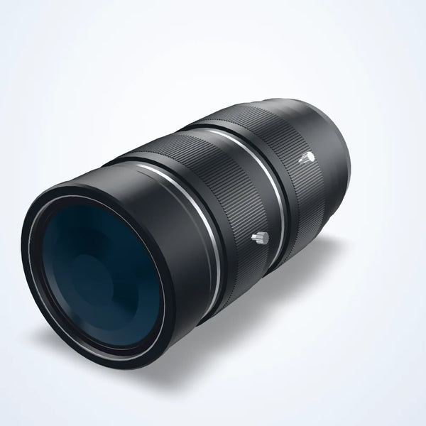 35 mm fixed focal length lens, 65 MP, M58, BFL 12 mm, WD 100 mm to infinity