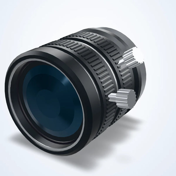 8 mm fixed focal length lens, 1/1.8", 5 MP, F2.0, C-mount
