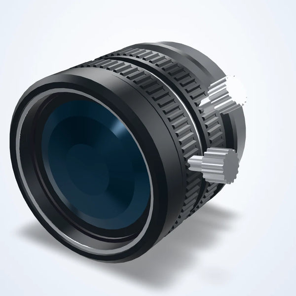 12 mm fixed focal length lens, 1/1.8", 5 MP, F2.0, C-mount