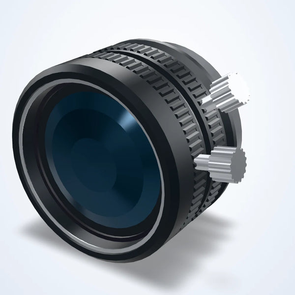 25 mm fixed focal length lens, 1.4", 45 MP, C-mount