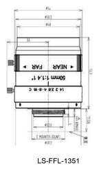 LS-FFL-1351 dimensions (mm)