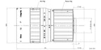 LS-FFL-1545 dimensions (mm)