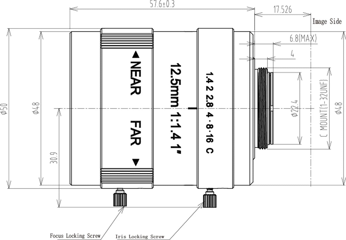LS-FFL-1547 dimensions (mm)