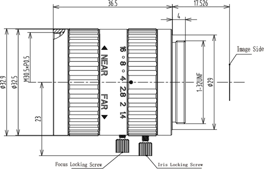 LS-FFL-1577 dimensions (mm)