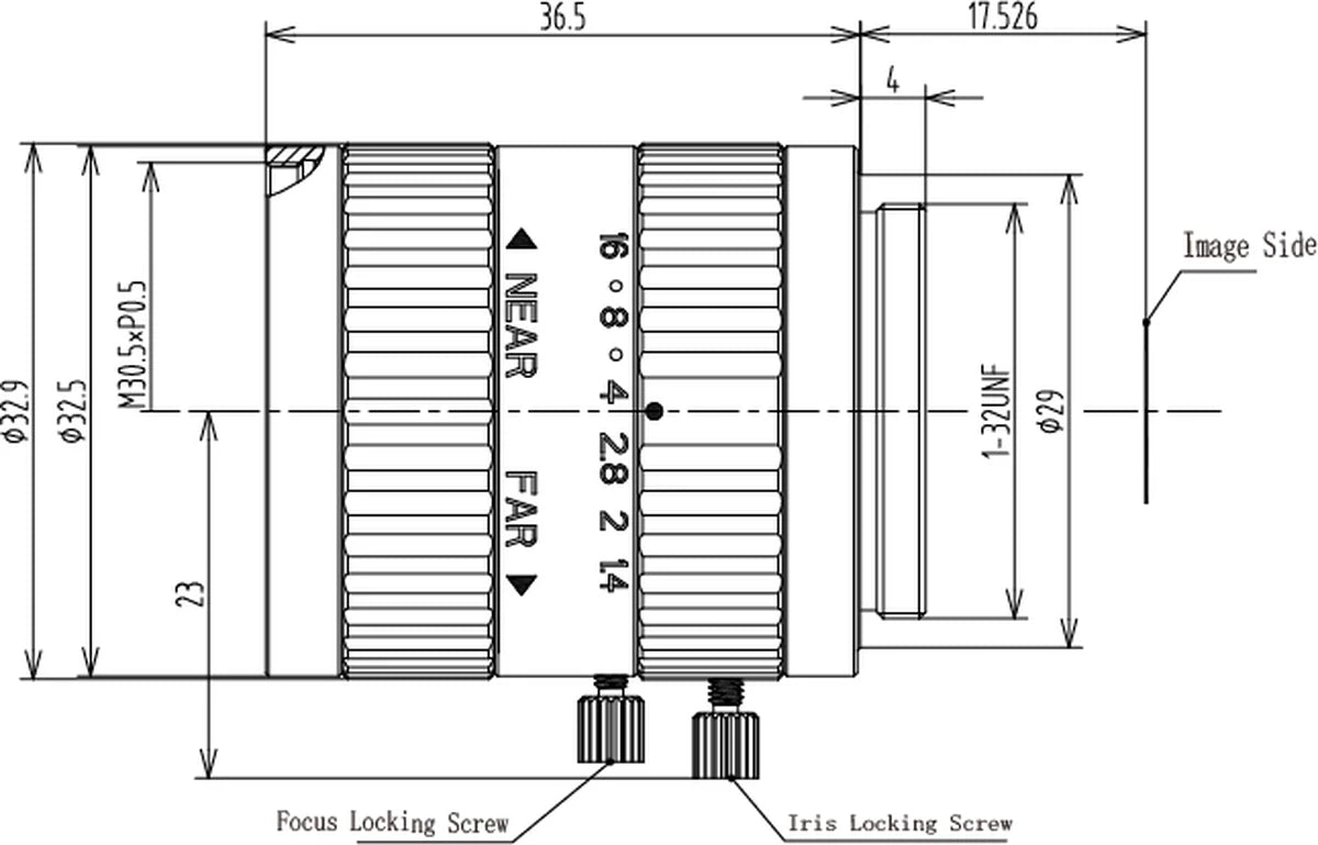 LS-FFL-1577 dimensions (mm)