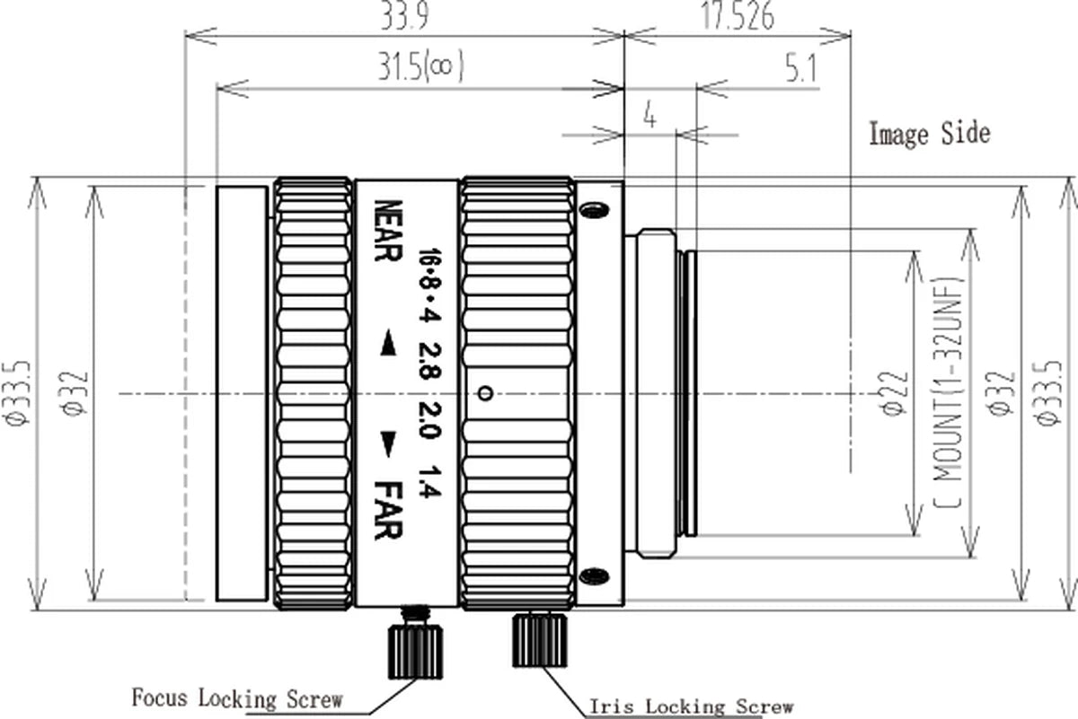 LS-FFL-1578 dimensions (mm)