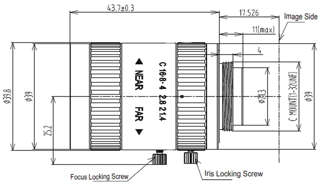 LS-FFL-1580 dimensions (mm)