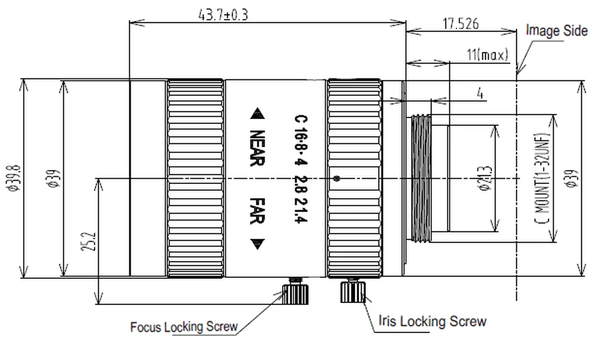 LS-FFL-1580 dimensions (mm)