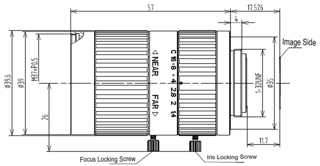LS-FFL-1581 dimensions (mm)