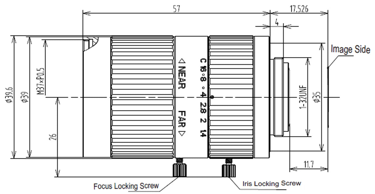 LS-FFL-1581 dimensions (mm)