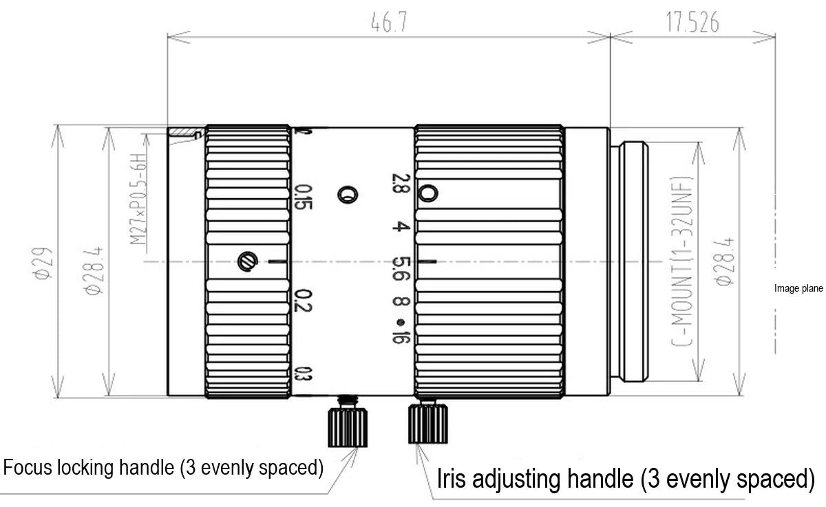 LS-FFL-1586 dimensions (mm)