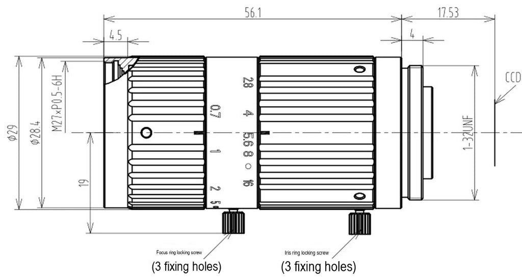 LS-FFL-1587 dimensions (mm)
