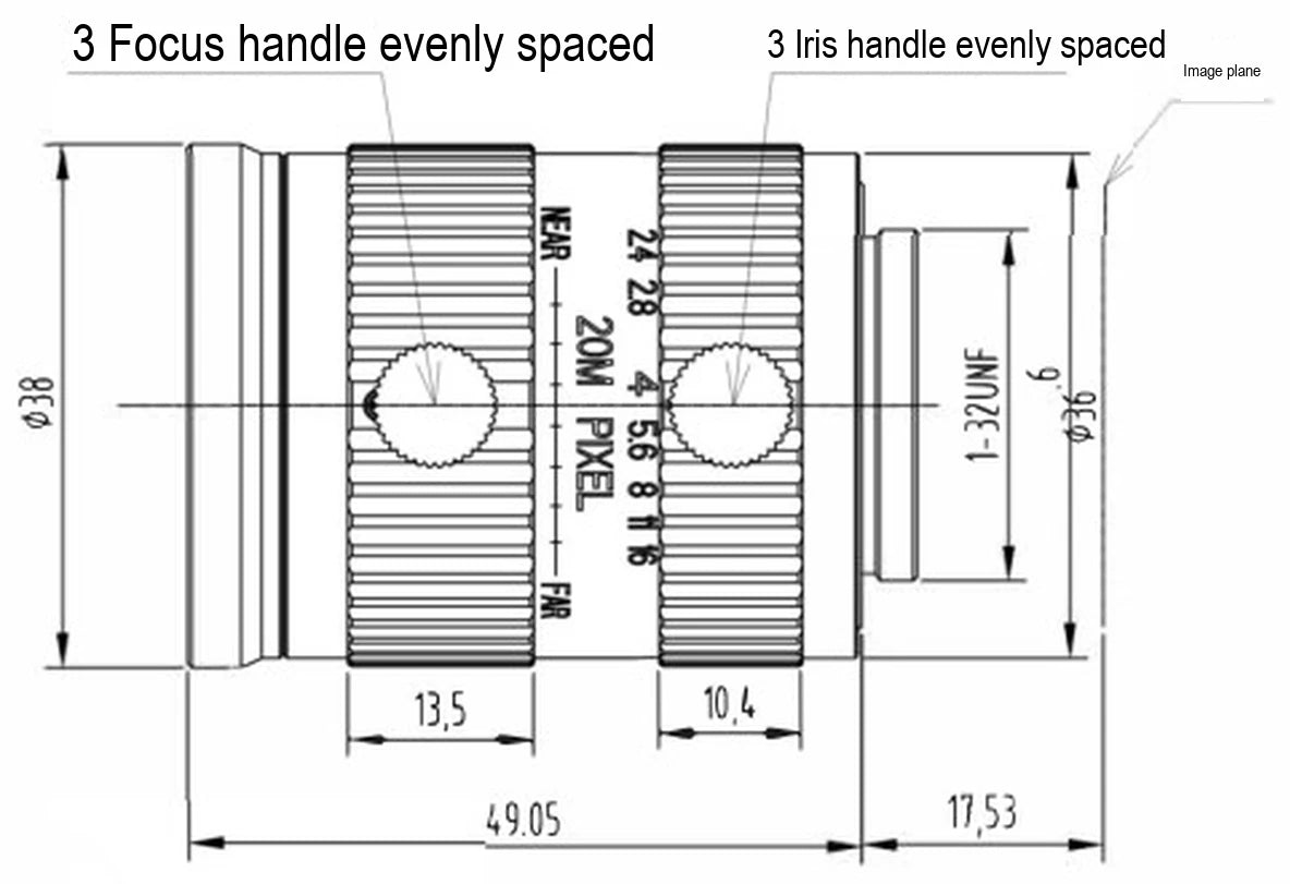 LS-FFL-1592 dimensions (mm)