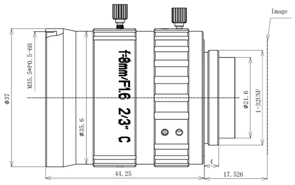 LS-FFL-1594 dimensions (mm)