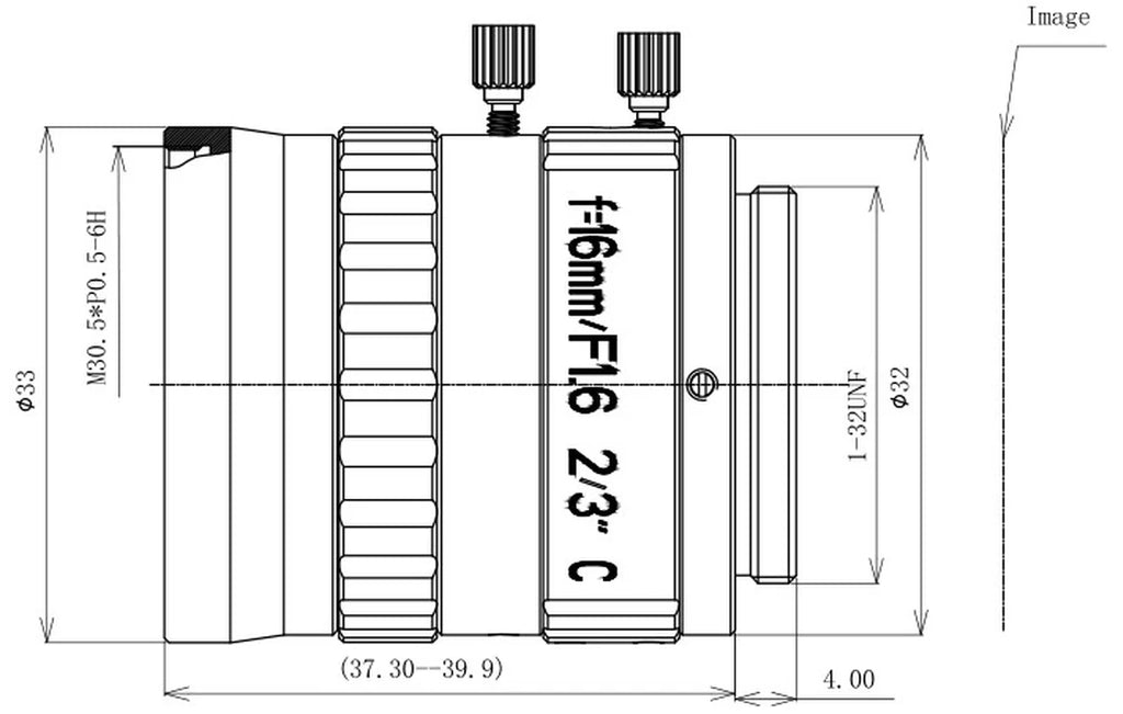 LS-FFL-1596 dimensions (mm)