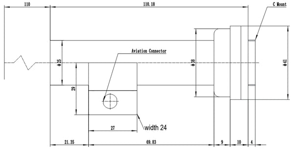 Liquid-lens telecentric lens, 1.1", C-mount, magnification β 1x