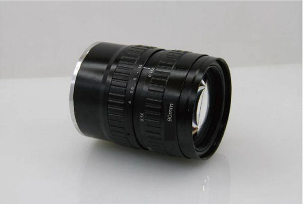 High resolution F-mount large format lens, 90 mm, working distance 651.1 mm