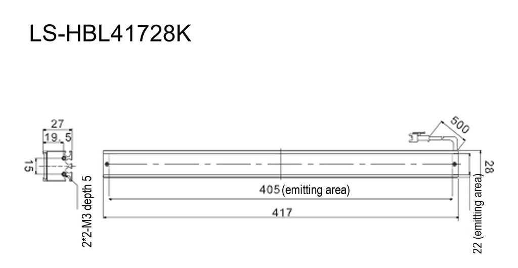 LS-HBL41728K dimensions (mm)