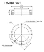 LS-HRL6675 dimensions (mm)
