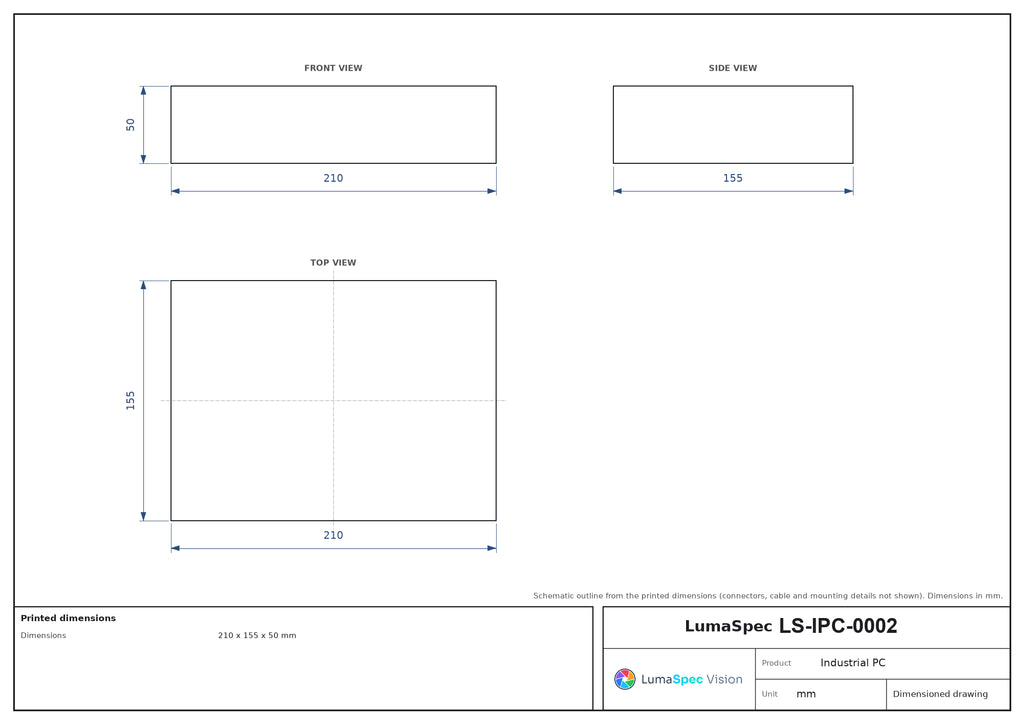 LS-IPC-0002 dimensions (mm)