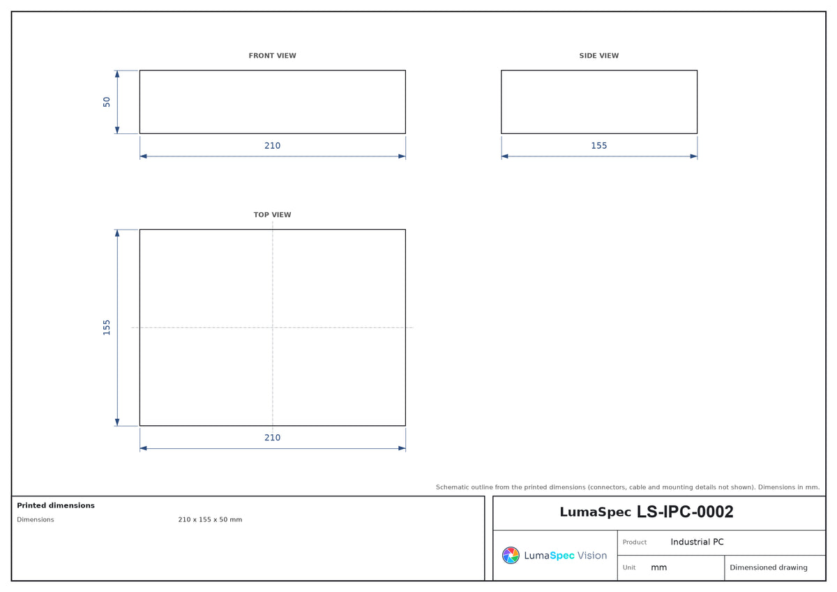 LS-IPC-0002 dimensions (mm)