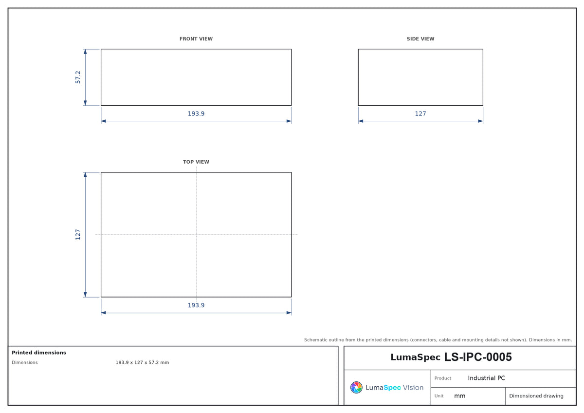 LS-IPC-0005 dimensions (mm)